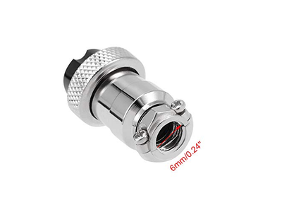 2 Pin Metal Male Female Panel Connector 16mm GX16-2P Aviation Plug Silver - (2 Sets)