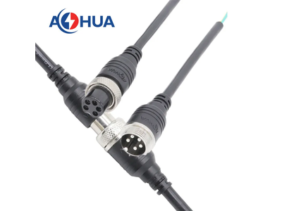 Aohua Aviation Connector M16 4 Pin Waterproof Cable Gx16 Aviation Connector Reverse Camera Cable