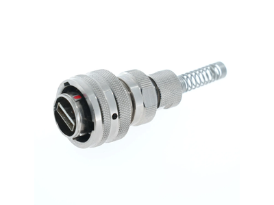 Silver Aviation Plug 4 Pin 16mm Gx16 Metal Male to Female Panel Connector