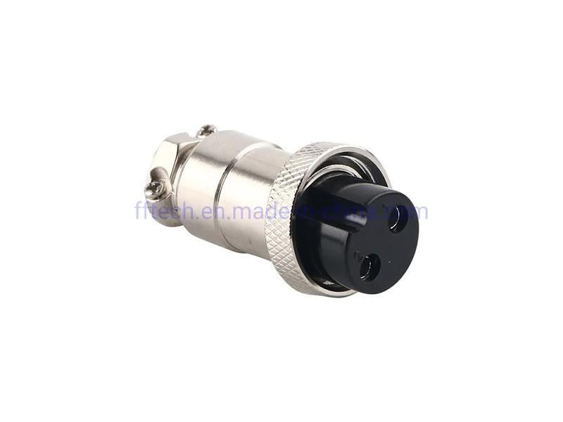 Silver Plated Pins Aviation Connector Socket Gx20 2pin Female M19 Electrical Circular Cable Connector