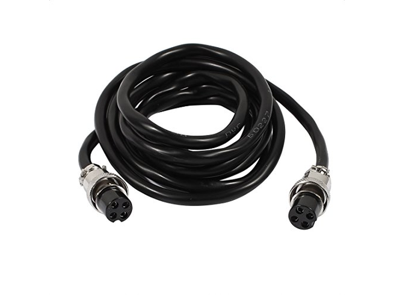 uxcell GX16 4 Pins Double Female Head Aviation Socket Connector Electrical Cable 2m